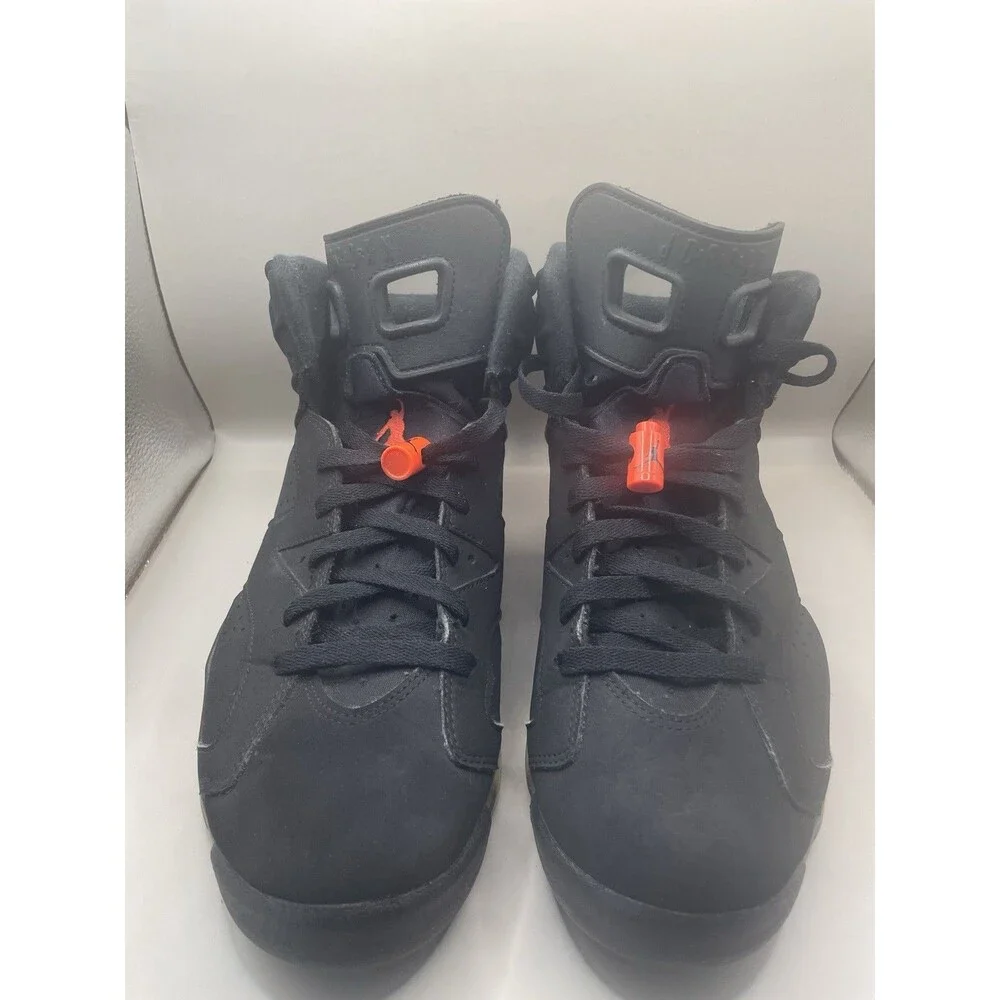 2019 Nike Air Jordan 6 VI Retro Black Infrared Mens 9.5 Black Red 384664-060